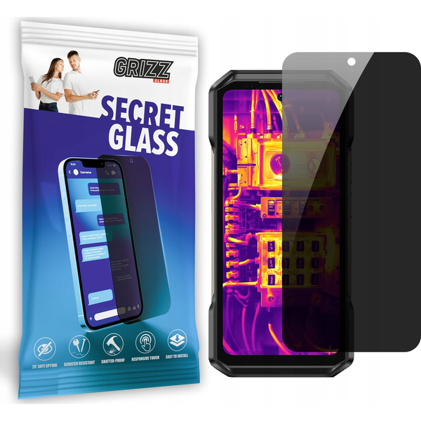  GrizzGlass Szkło prywatyzujące GrizzGlass SecretGlass do Ulefone Armor 27T Pro