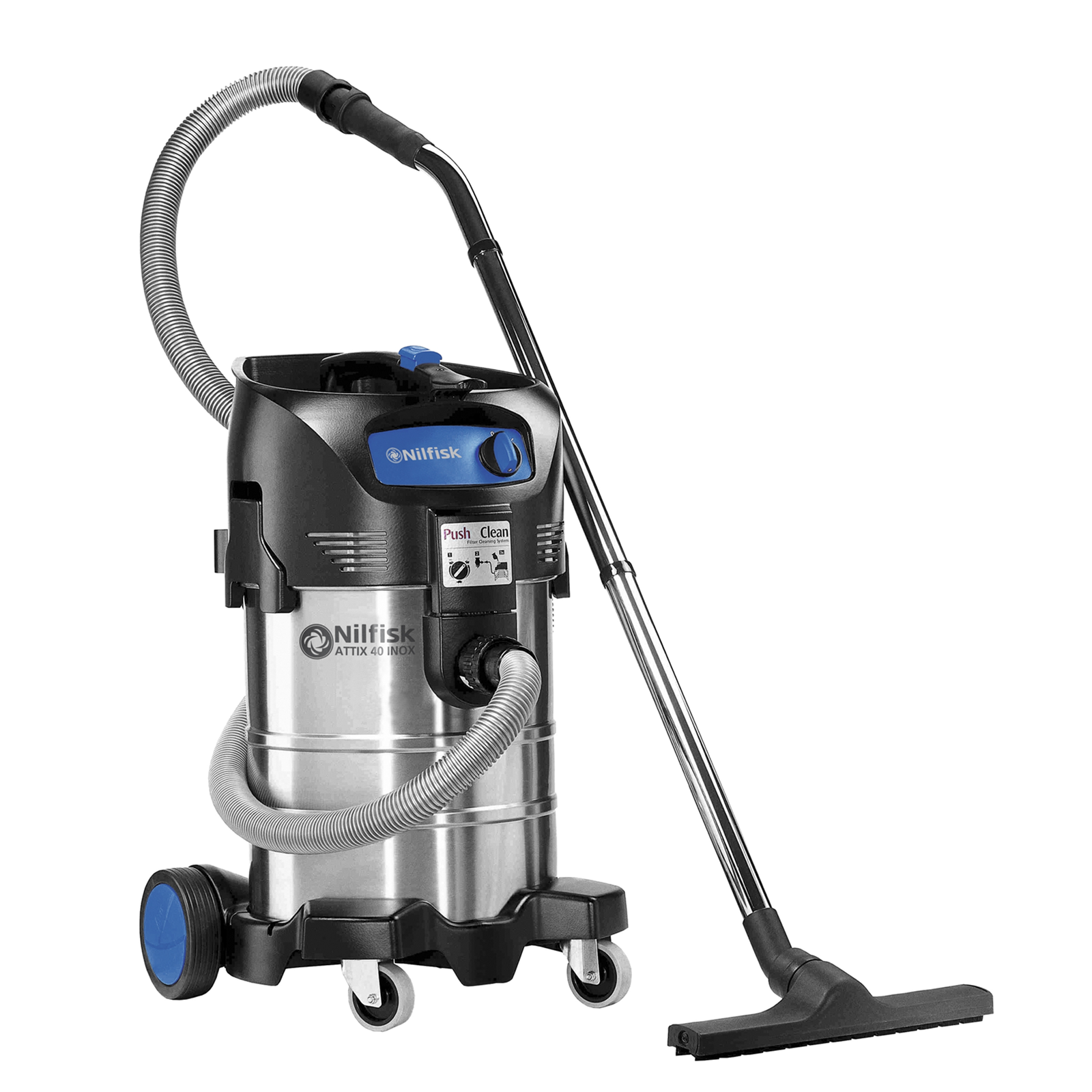 Nilfisk Attix 40-01 PC Nedves - Száraz porszívó - Inox (107413593)