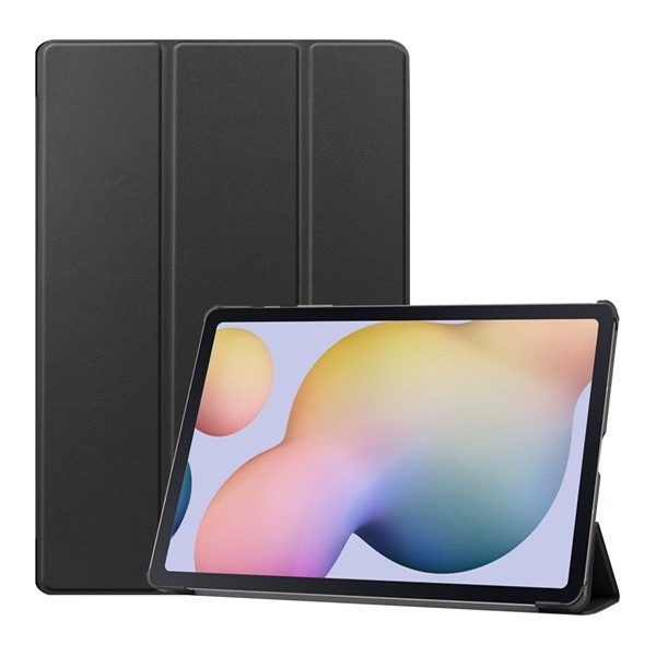 Samsung Galaxy Tab S7 Plus 12.4 / Tab S7 FE 12.4 / Tab S8 Plus 12.4, mappa tok, Trifold, fekete (G99275)