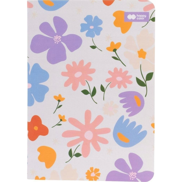  Happy Color Notes szyty A6/32K kratka Bloom pastel HAPPY COLOR
