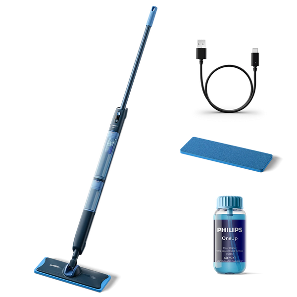 Philips XV5113/01 moppesystem & spand Enkelt beholder Blå