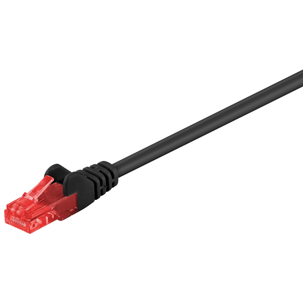 Goobay U/UTP CAT6 Patch kábel 3m - Fekete