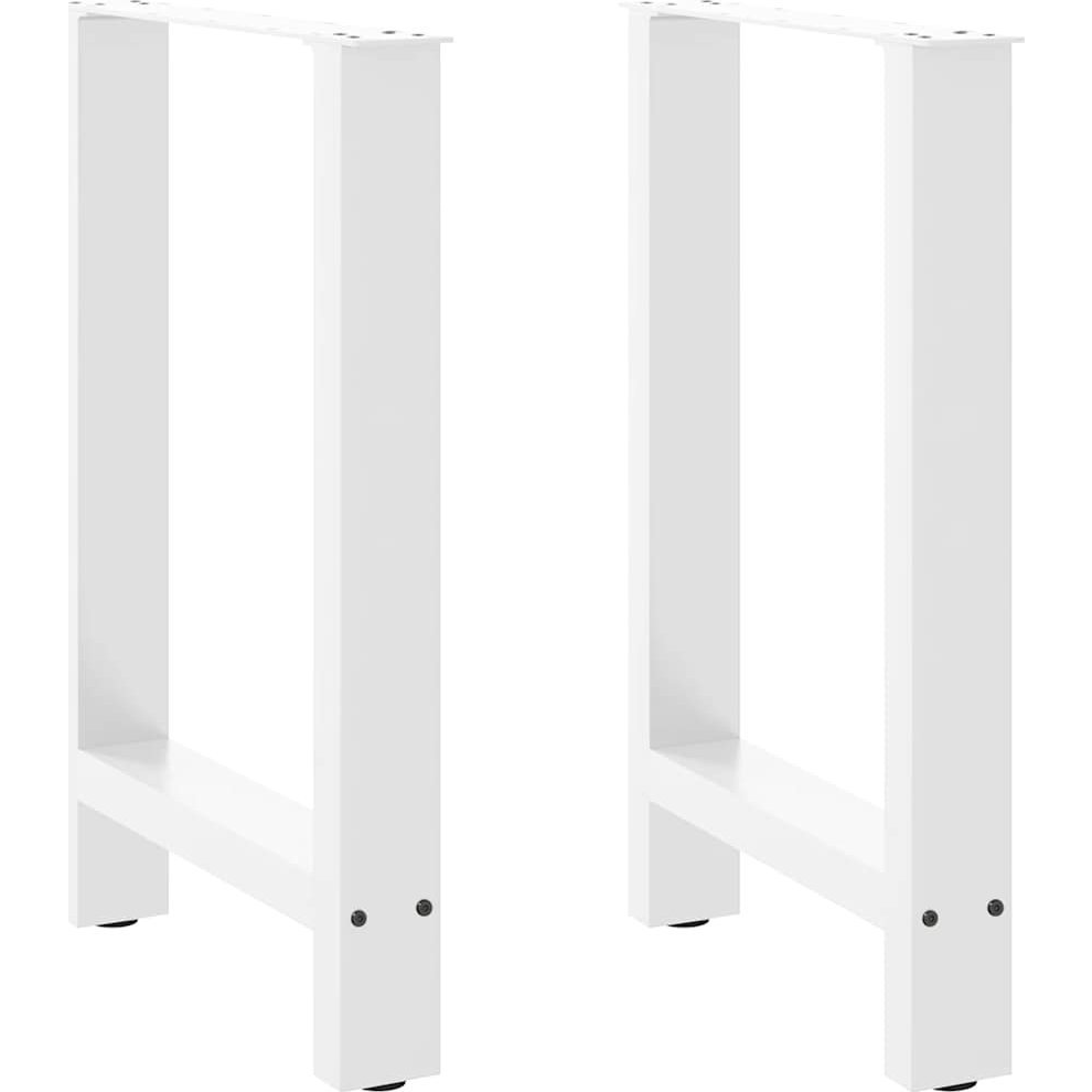 2 db fehér acél dohányzóasztal lábak 60x(72-73) cm (4013305)