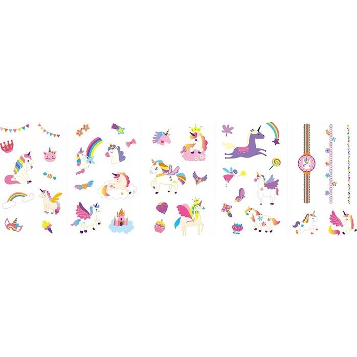 Avenir Tetováló- és körömmatrica készlet - Unikornisok (GXP-893236)