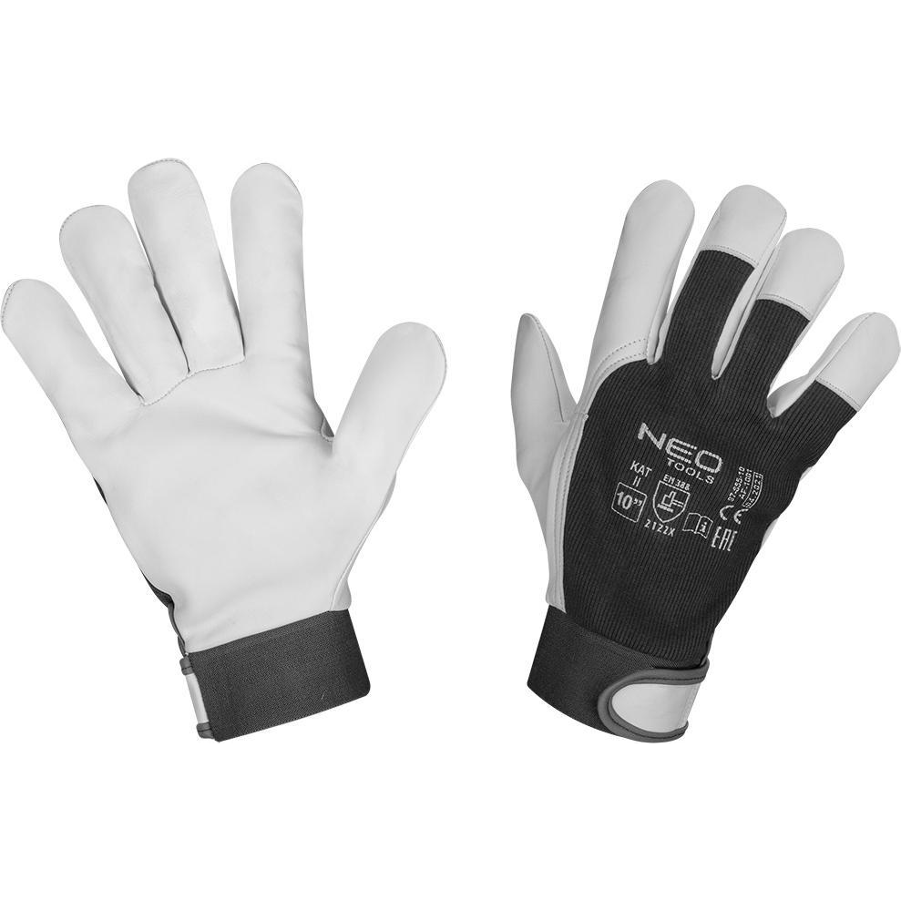 NEO 97-655-10 Munkakesztyű, 2122X, Kecske Bőr, Tépőzáras 10
