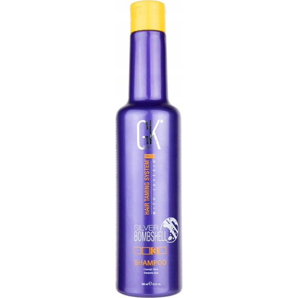  GK HAIR (Global Keratin) Global Keratin,  Silver Bombshell, Hair Shampoo, For Neutralisation Of Yellow Tones, 280 ml For Women