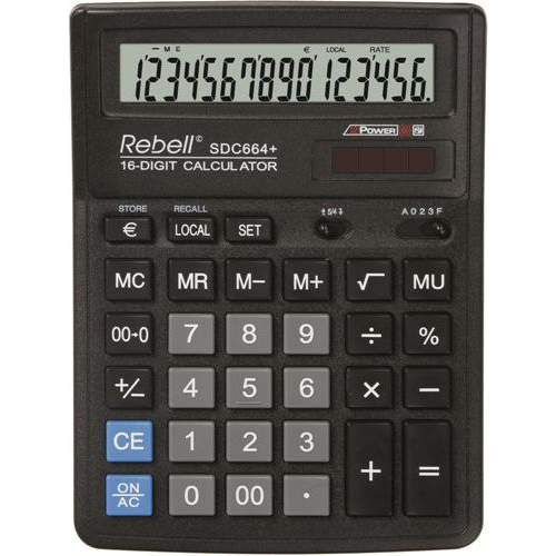 REBELL Asztali kalkulátor RE-BDC616 BX (RE-BDC616 BX)