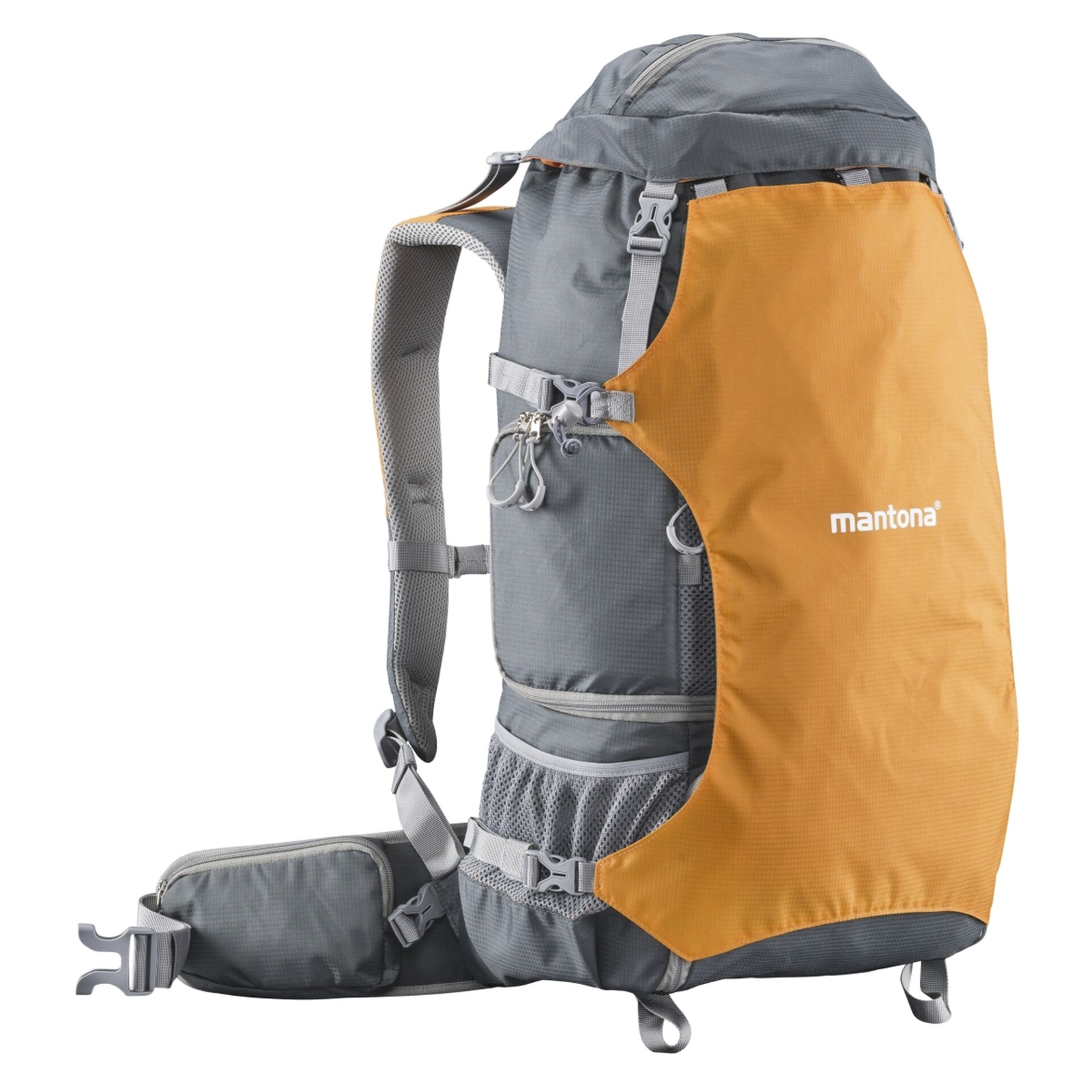 Mantona ElementsPro 40 Fotós Hátizsák - Szürke / Narancssárga (1020587)
