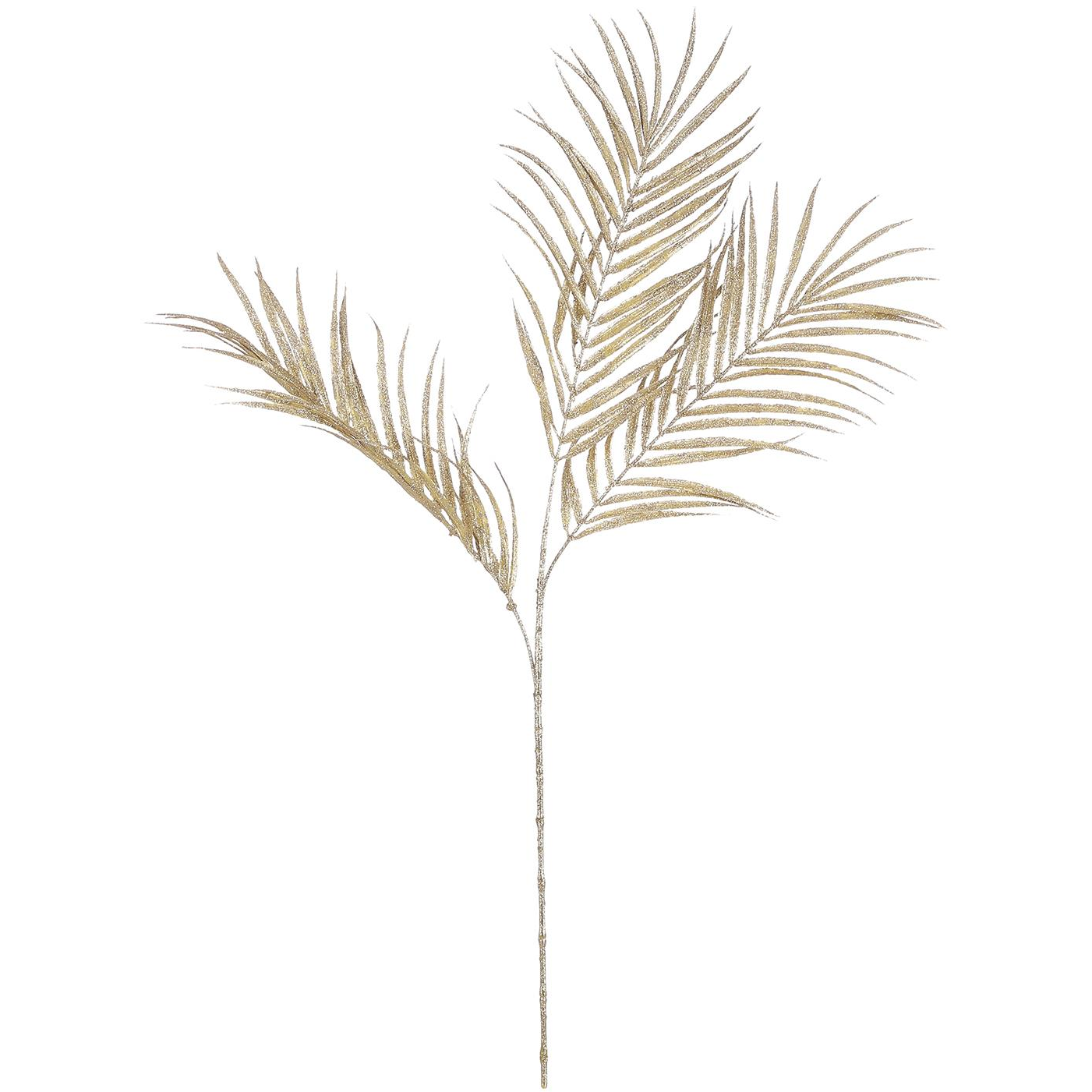 LAALU Glitteres levél, pezsgőszín, 75 cm (LAU-6079)