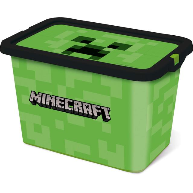 Store Minecraft doboz + fedél, műanyag, 7 l (8412497044047)