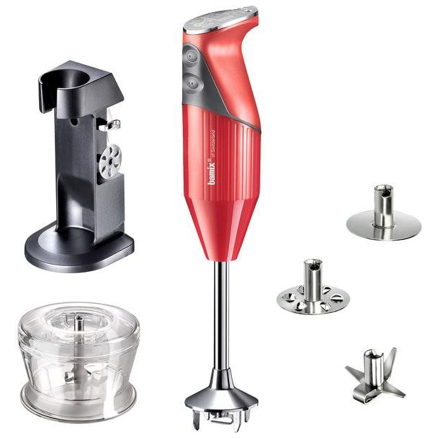 Bamix Deluxe D típusú botmixer, 200 W, piros (1010.023)