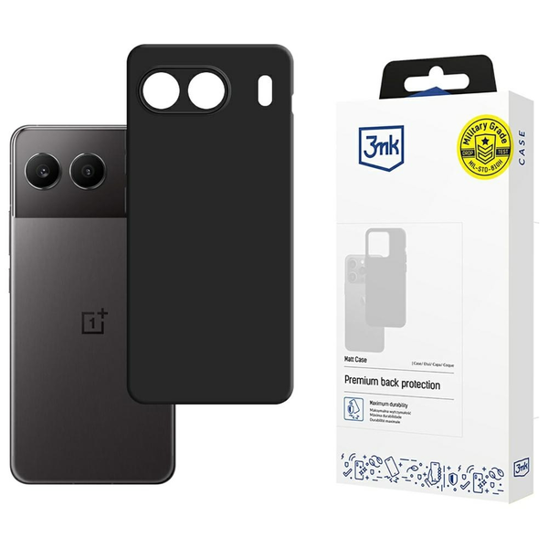 Čierne matné puzdro kryt pre OnePlus Nord 4 - 3mk Matt Case
