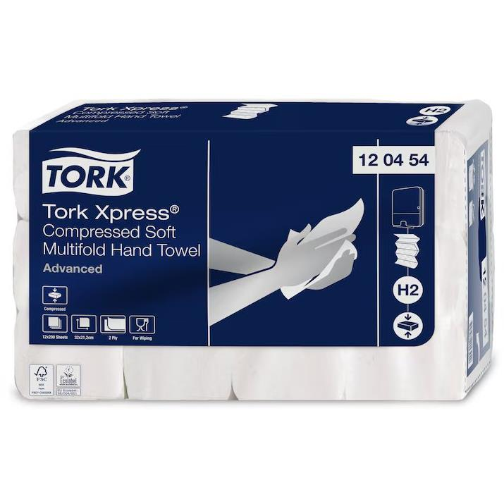 TORK Xpress Multifold H2, finom (12 × 200 db) (7322542153949)