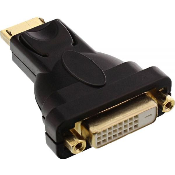 InLine 17199J csatlakozó átlakító DisplayPort male DVI-D Fekete (17199J)