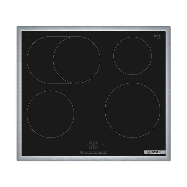 Bosch Serie 4 PIF64RBB5E főzőlap Fekete Beépített 60 cm Zónás indukciós főzőlap 4 zóna