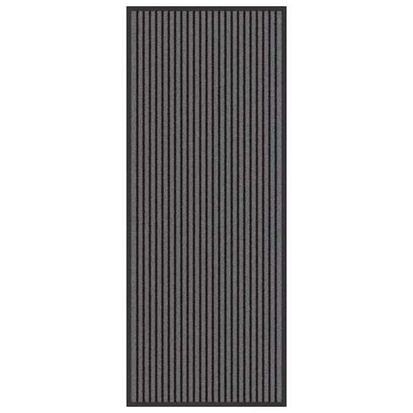 Covoraș de intrare Negru și Gri 60 x 150 cm Polipropilenă, PVC