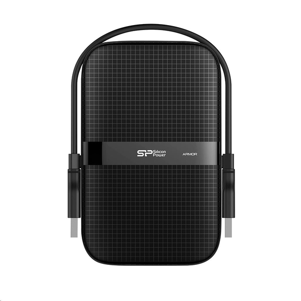 Silicon Power SP050TBPHDA60S3A Armor A60 portable hdd, 5 TB, USB 3.2 gen 1, Shockproof, Black