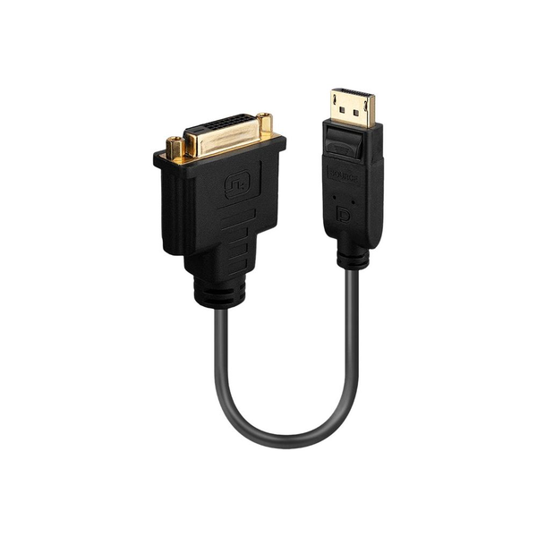 Lindy 41004 adaptador de cable de vídeo 0,15 m DisplayPort DVI-D Negro