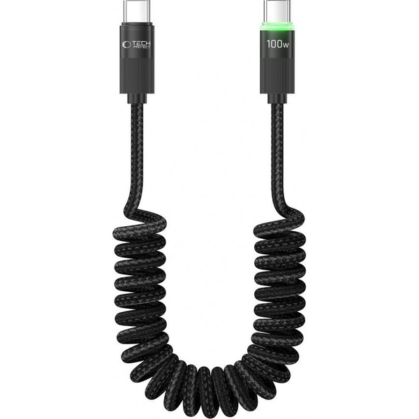 Kabel Tech-Protect USB-C na USB-C 1 m černý 100W