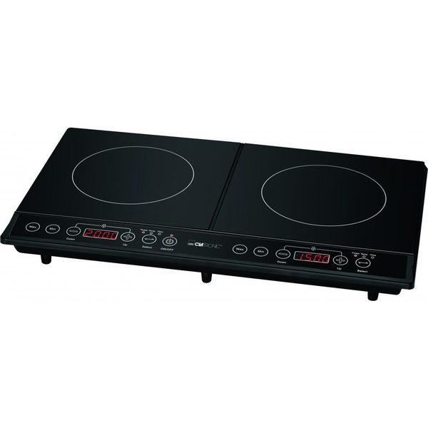 Индукционен Котлон Clatronic DKI 3609, Двоен, до 3500 W макс, Таймер, ECO-Save - 55% икономия