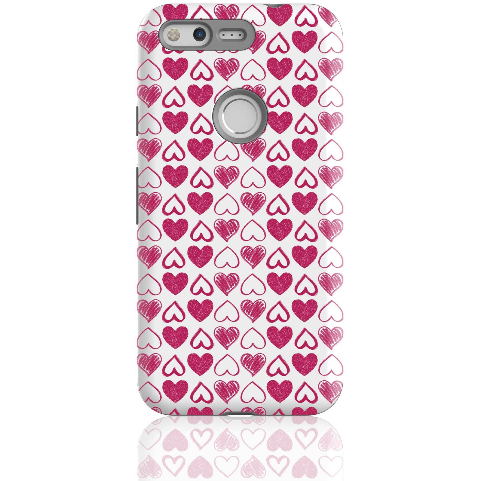 MojePouzdro "szívek" + védőszemüveg Google Pixel (GOO-PIXSLVS0021CAT-D)