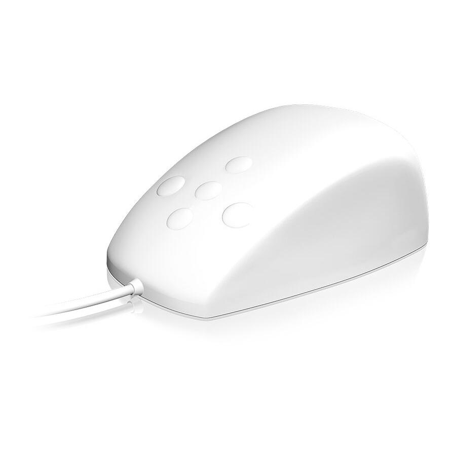 KeySonic KSM-3020M-W vízálló szilikon egér USB Type-A fehér (60192)