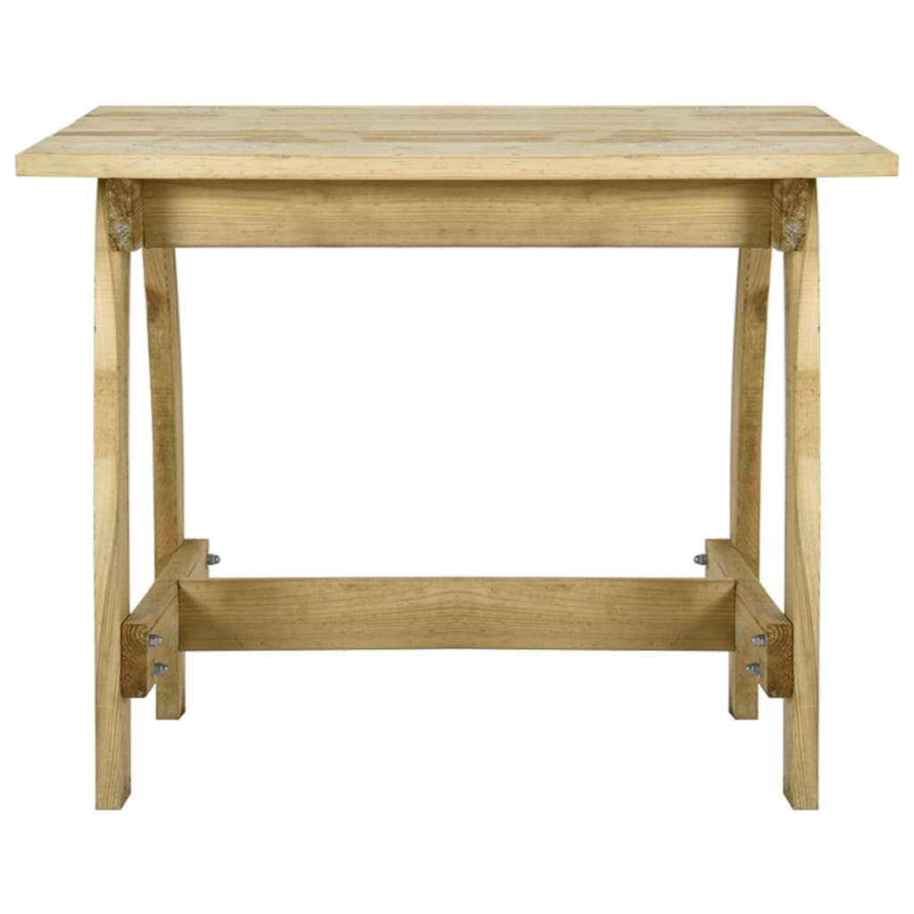 impregnált fenyőfa kerti asztal 110 x 74 x 75 cm (318403)