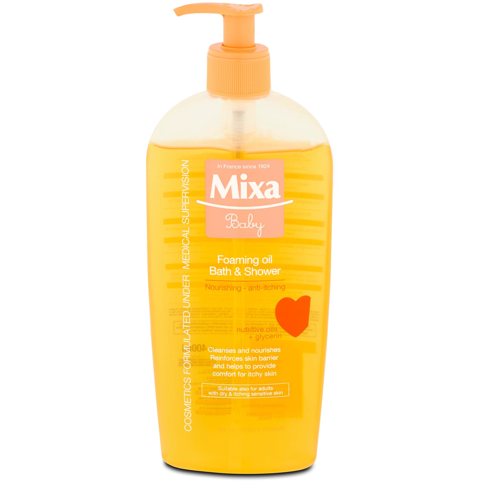 MIXA babaolajos habzó fürdető (3600550368574)