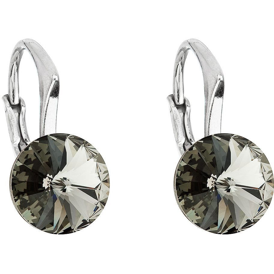 EVOLUTION GROUP 31229.3 black diamond Swarovski® kristályokkal díszítve (Ag 925/1000, 1,6 g) (8590962911374)