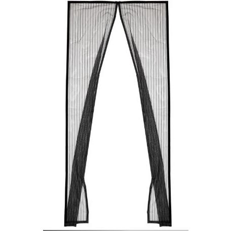 HOME mágneses szúnyogháló, 90 x 210 cm ajtóra, tépőzár felhelyezés, mágneses záródás, fekete, ISM 90210 (ISM90210)