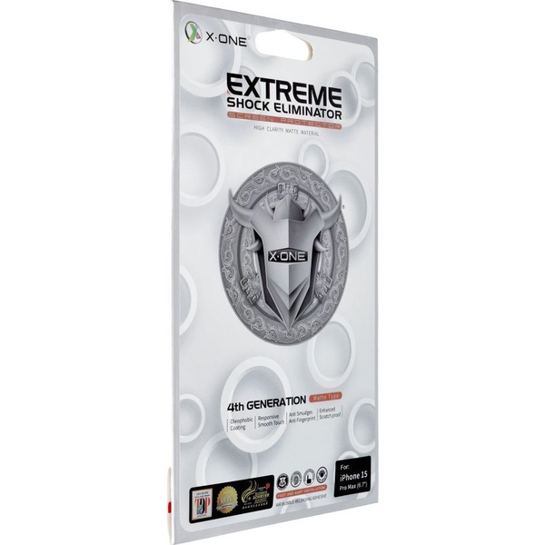 Фолио X-ONE Extreme Shock Eliminator 4-то поколение, матова серия, съвместимо с Apple 15 Pro Max