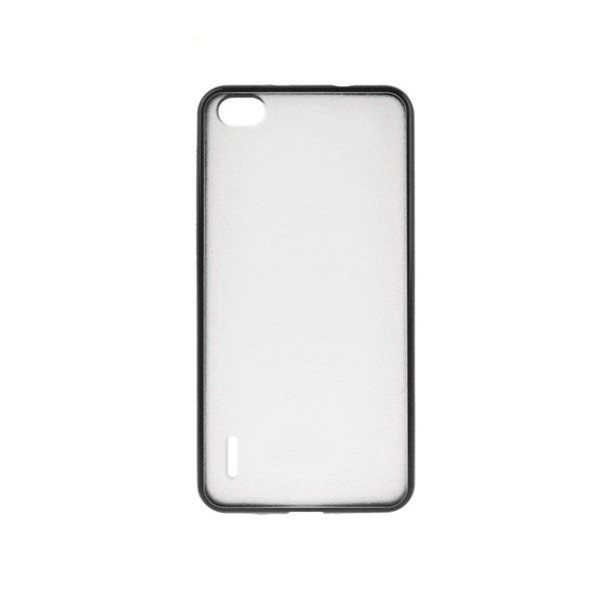 ENKAY műanyag telefonvédő (szilikon keret) MATT FEKETE [Honor 6] (5996457525874)