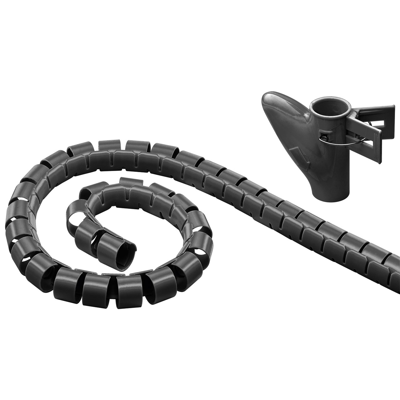 Goobay 51924 Spirál kábeltömlő 2.5m - Fekete (51924)