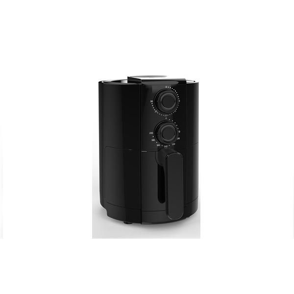 TOO AF-107B 1000 W черна фритюрница с горещ въздух, 1,8 л