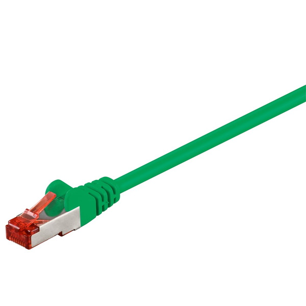 Goobay S/FTP CAT6 Patch kábel 1m - Zöld