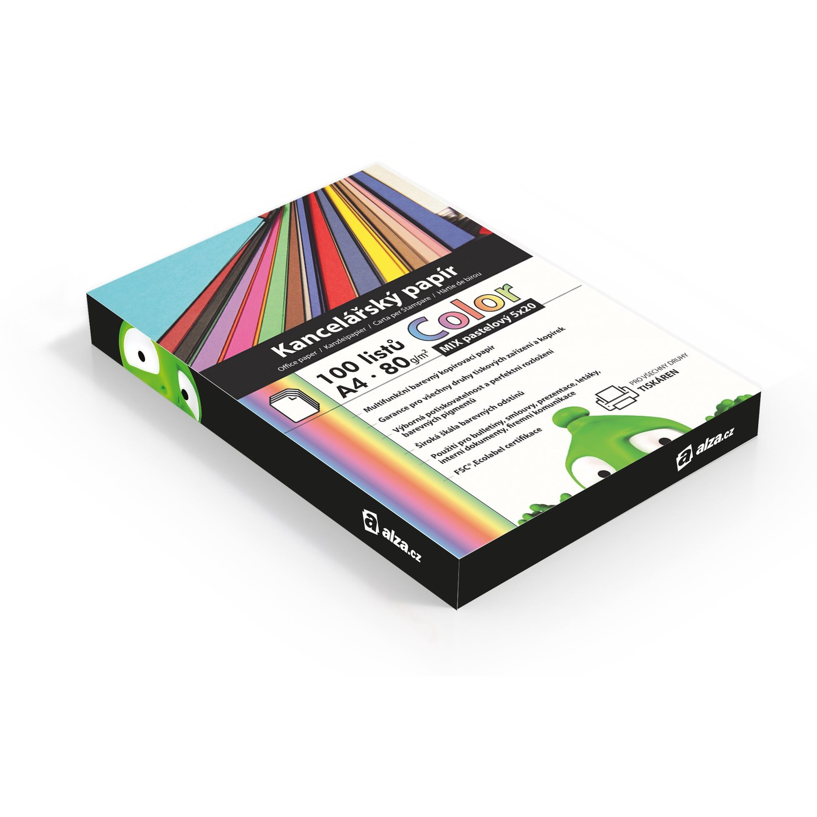 Alza Color A4 MIX pasztell 5 x 20 lap (55052)
