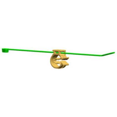 Kábelkötegelő kábeltartóval 200 x 4,6 mm, fekete, 1 db, HellermannTyton 156-00036 T50ROC1A (156-00036)