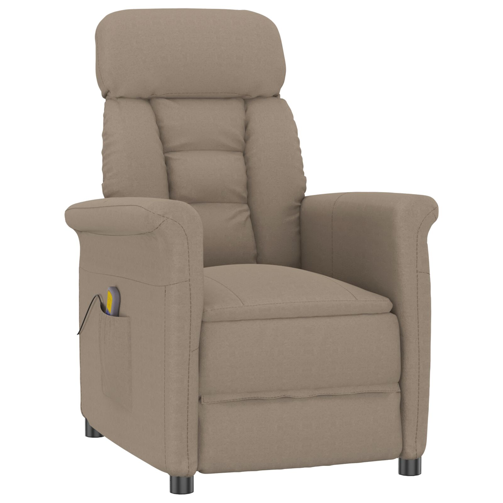 Masszázsszék Taupe Mikroszálas Szövet (348407)