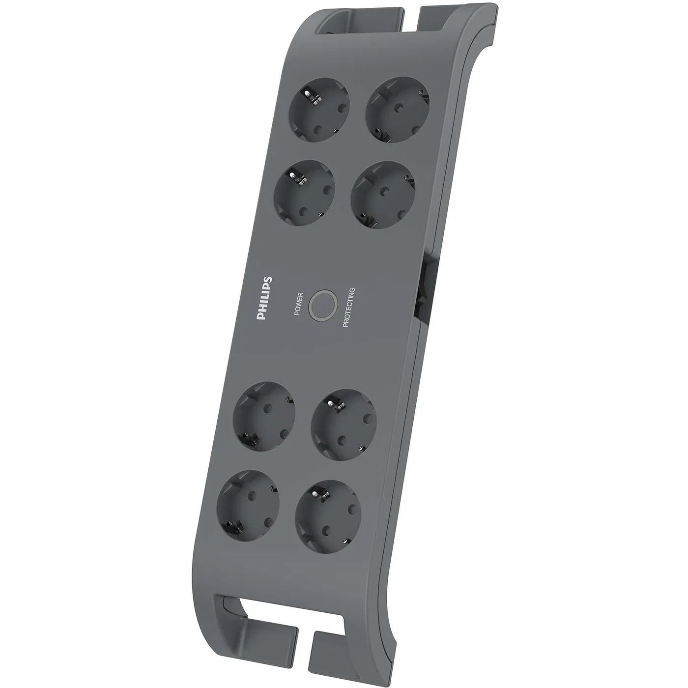 Philips SPN3180A/60 túlfeszültségvédő elosztó 8 aljzat 2m szürke (SPN3180A/60)