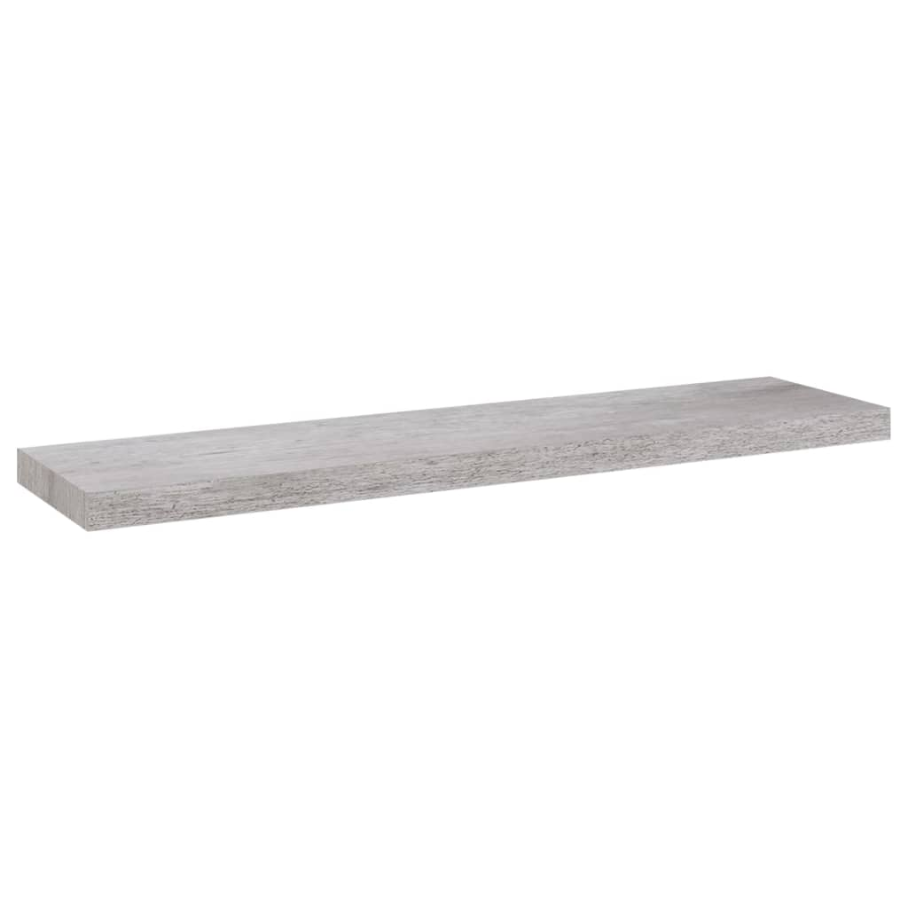 betonszürke MDF lebegő fali polc 90 x 23,5 x 3,8 cm (326603)