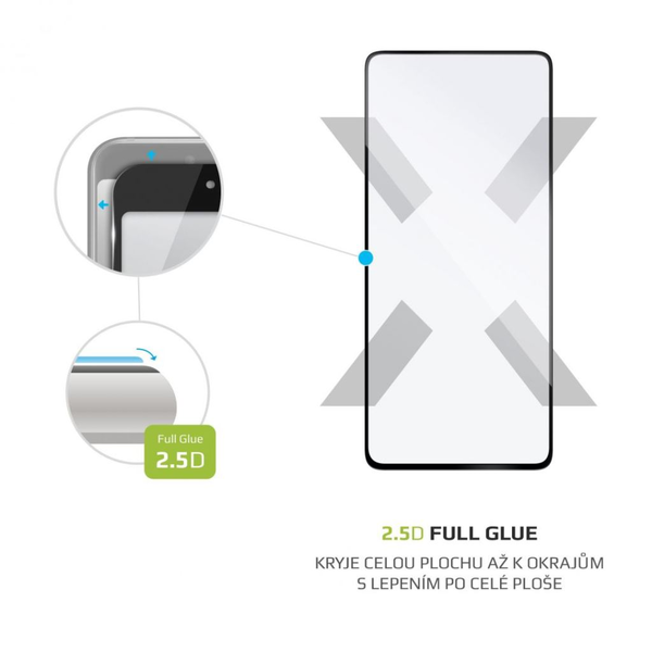 FIXED Protective Xiaomi Redmi Note 9 Pro/9 Pro Max/Note 9S Full-Cover üvegfólia (FIXGFA-531-BK)