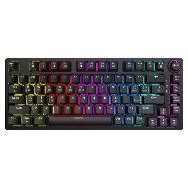 Mechanická klávesnica Savio Phenix Gateron Yellow Pro ABS čierna
