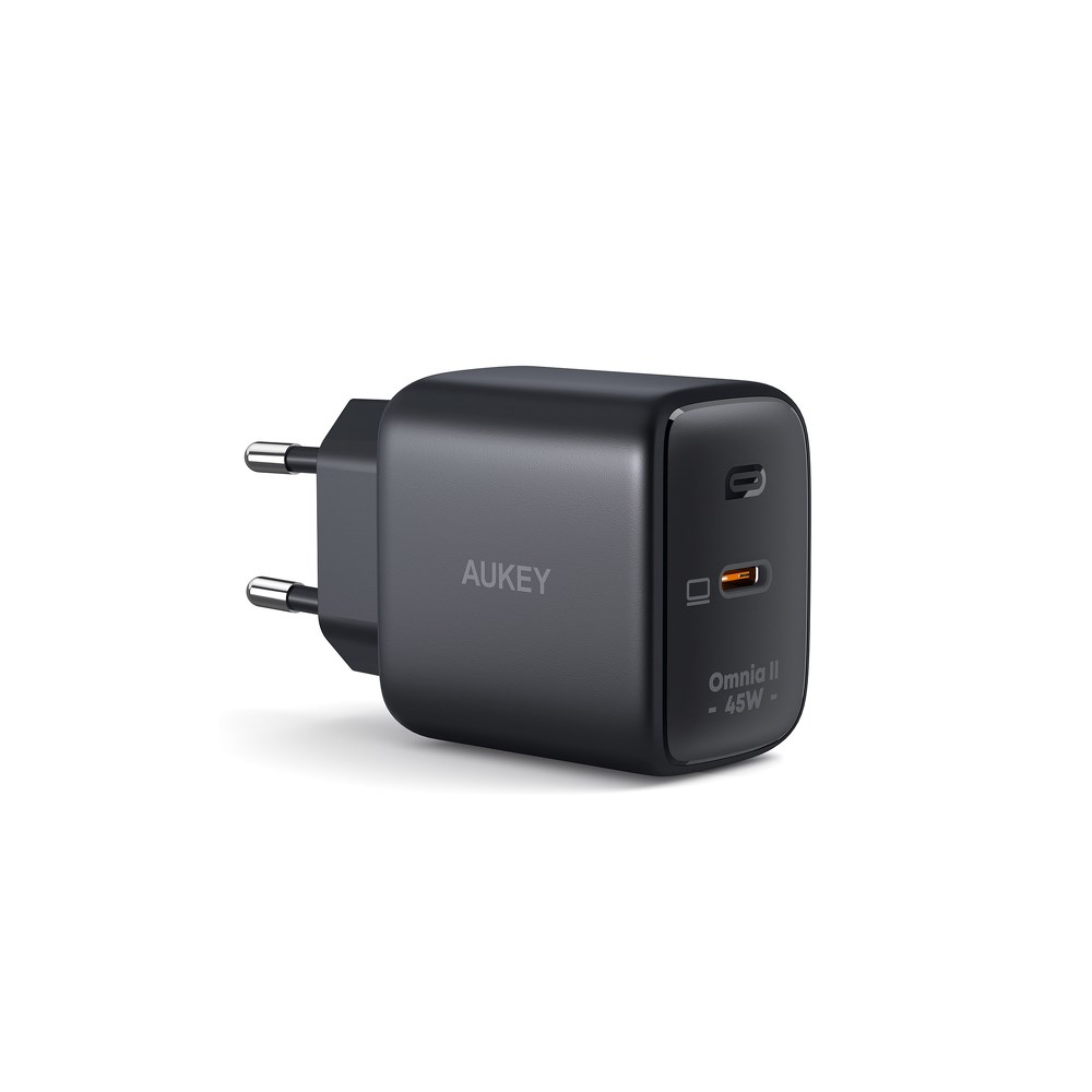 Aukey PA-B2T USB Type-C Hálózati töltő - Fekete (45W) (PA-B2T)