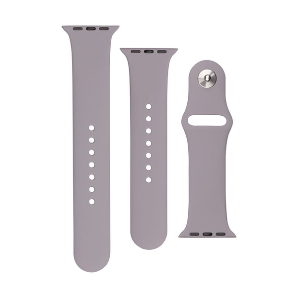 ФИКСИРАНА Силиконова каишка Apple Watch 42/44/45 мм, лилава