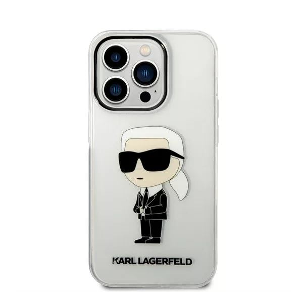 Husa de protectie Karl Lagerfeld IML Ikonik NFT pentru iPhone 14 Pro Max, Transparent