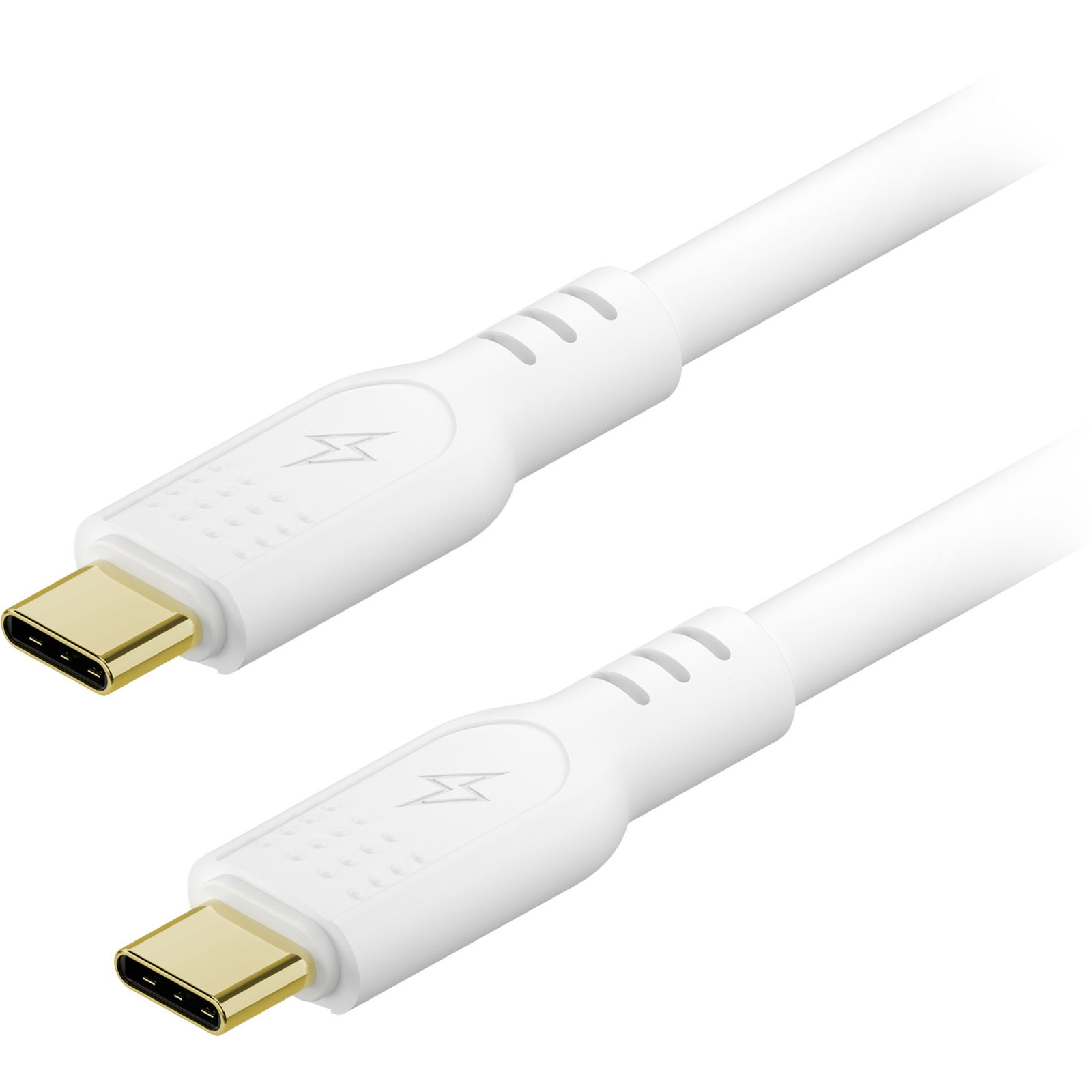 AlzaPower SilkCore USB-C to USB-C 3.2 Gen 2 240W, 2 m, fehér (APW-CBSCTC3020B)