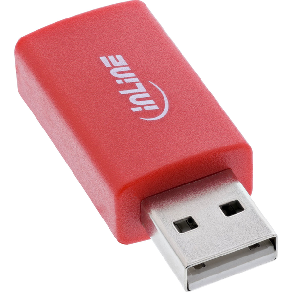 InLine 31653 kabel kønsskifter USB-A Rød