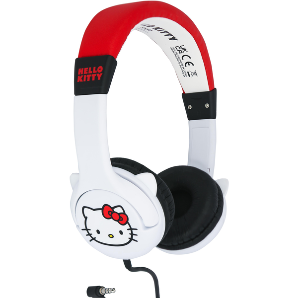 OTL Hello Kitty 3D gyerek fejhallgató fehér-piros