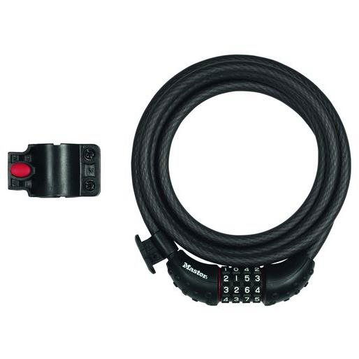 Master Lock 8120EURDPRO Master Lock Acél kombinációs kerékpár kábelzár, 1,8 m (8120EURDPRO)