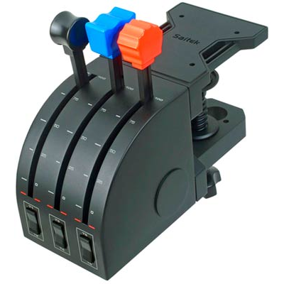 Logitech G Saitek Pro Flight Throttle Quadrant gázkar (21165107038/945-000015) (945-000015)